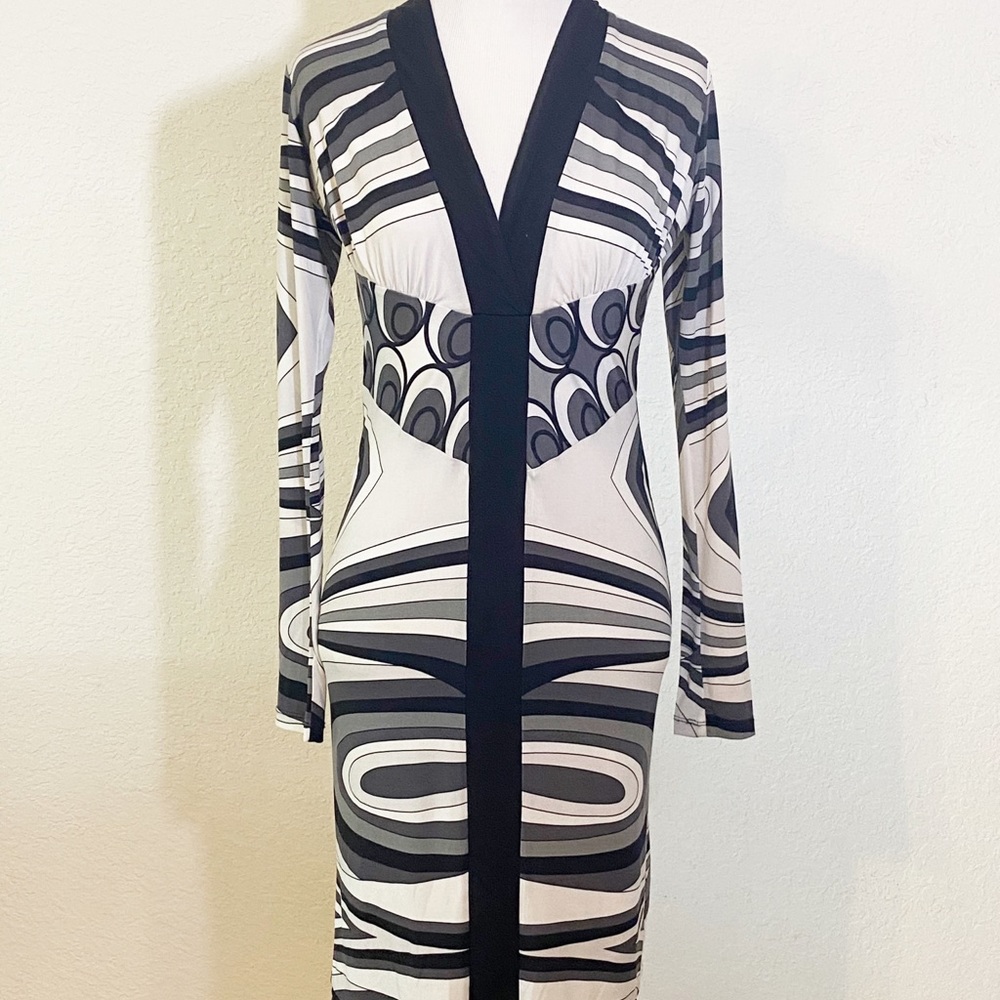 Analili Dress XS Long Sleeve Print